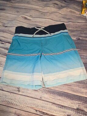 NWT Sonoma Men’s Board Shorts - Size Small - Blue Striped Flexwear